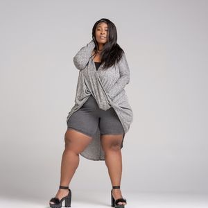 High Low Ribbed Blouse